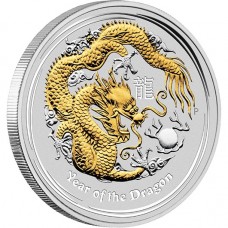 AUSTRALIAN LUNAR II 2012  DRAGON GILDED